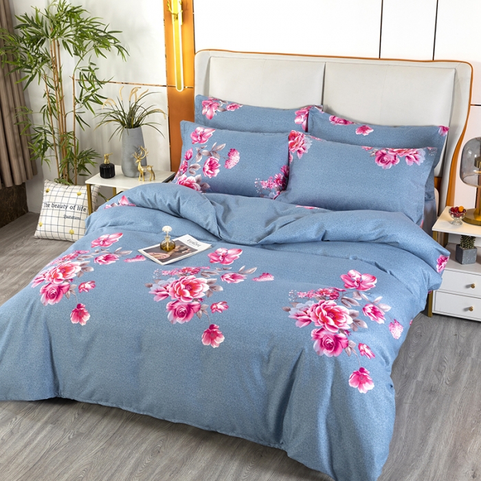 91家纺网 家纺一手货源 找家纺 雨萝家纺 2022新款植物羊绒四件套 香苑