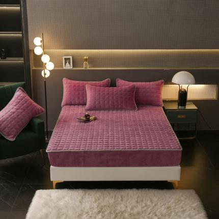 91家纺网 家纺一手货源 找家纺 （总）2025啊雅家居新款单品牛奶绒夹棉床笠