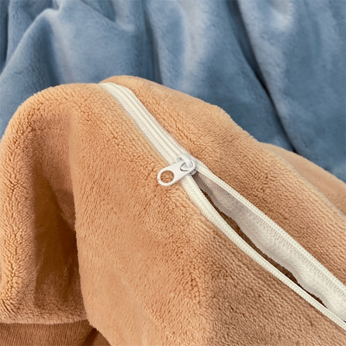 91家纺网 家纺一手货源 找家纺 蓝巢 2022新款高克重牛奶绒唯美系列四件套 唯美-宾利蓝