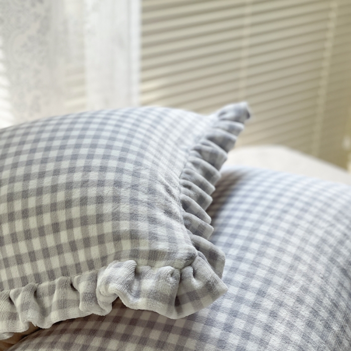 91家纺网 家纺一手货源 找家纺 总时年家纺 2022新款240g亲肤牛奶绒小美好花边款四件套