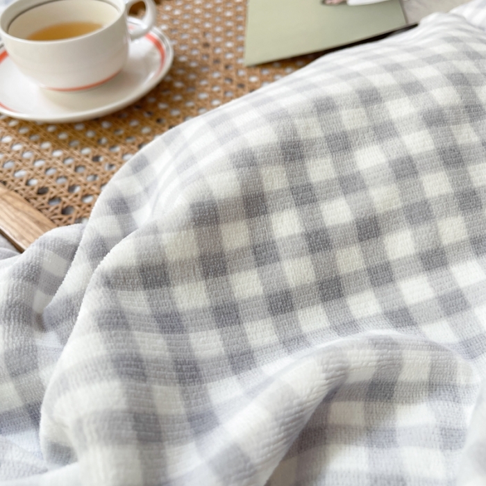 91家纺网 家纺一手货源 找家纺 时年家纺 2022新款240g亲肤牛奶绒小美好花边款四件套 小美好-墨黛蓝