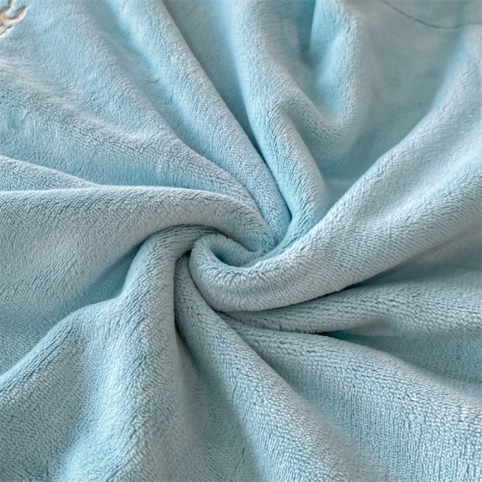 91家纺网 家纺一手货源 找家纺 蓝巢 2022新款牛奶绒轻奢单床笠 轻奢-天空蓝