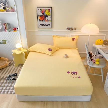 91家纺网 家纺一手货源 找家纺 蓝巢 2022新款牛奶绒迪士尼单床笠 迪士尼-奶黄