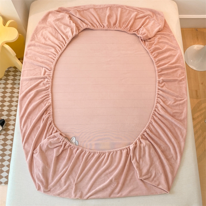 91家纺网 家纺一手货源 找家纺 蓝巢 2022新款牛奶绒迪士尼单床笠 迪士尼-豆沙