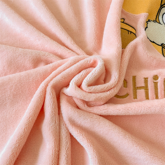 91家纺网 家纺一手货源 找家纺 蓝巢 2022新款牛奶绒迪士尼单床笠 迪士尼-浅粉