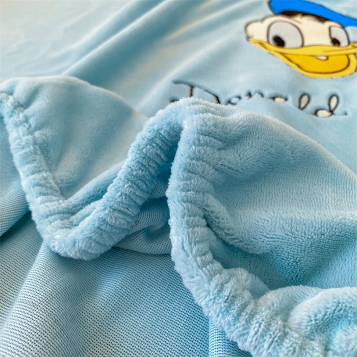 91家纺网 家纺一手货源 找家纺 蓝巢 2022新款牛奶绒迪士尼单床笠 迪士尼-天空蓝