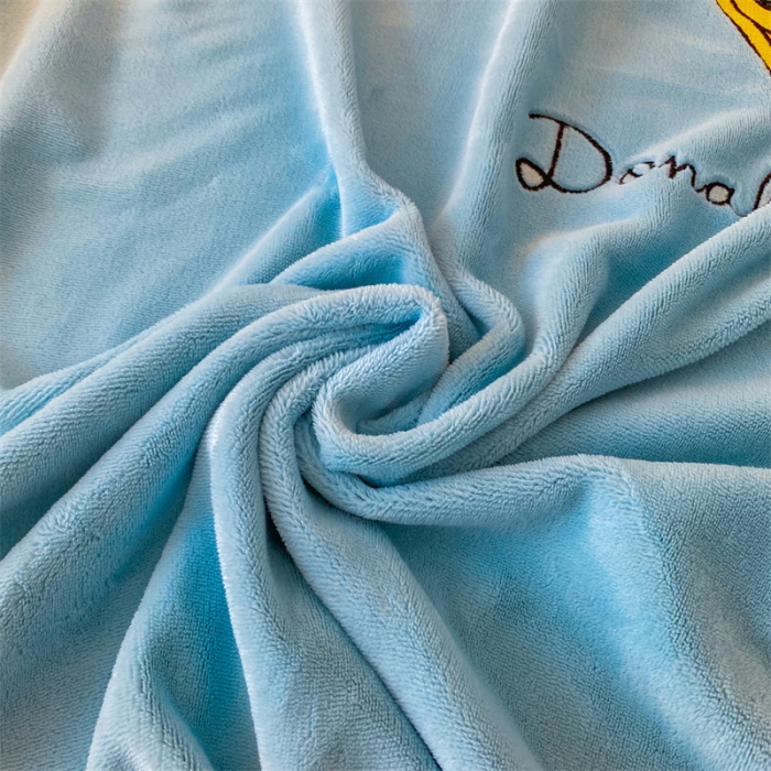 91家纺网 家纺一手货源 找家纺 蓝巢 2022新款牛奶绒迪士尼单床笠 迪士尼-天空蓝