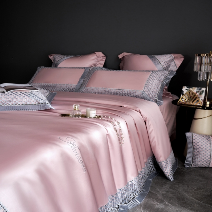 91家纺网 家纺一手货源 找家纺 （总）缔缦 2022新款真丝棉四件套澜庭假日