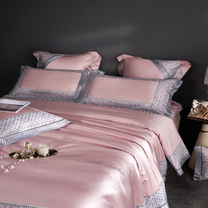 91家纺网 家纺一手货源 找家纺 （总）缔缦 2022新款真丝棉四件套澜庭假日