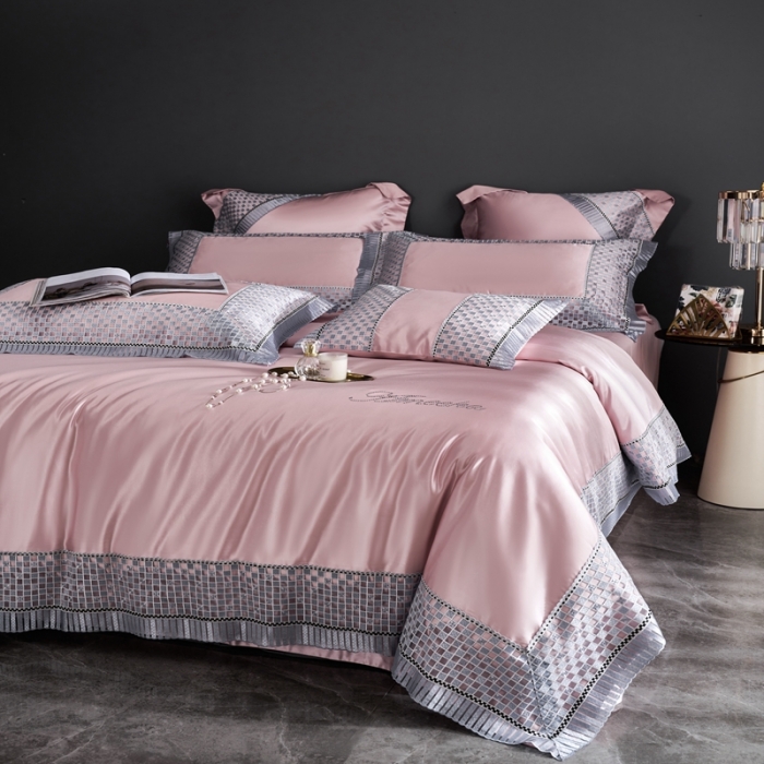 91家纺网 家纺一手货源 找家纺 （总）缔缦 2022新款真丝棉四件套澜庭假日