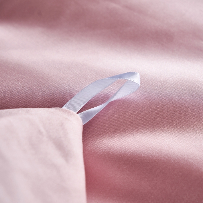 91家纺网 家纺一手货源 找家纺 缔缦 2022新款真丝棉四件套澜庭假日 豆沙粉