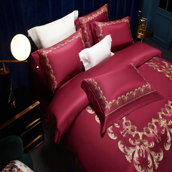 91家纺网 家纺一手货源 找家纺 （总）缔缦 2022新款100s刺绣四件套米兰印象