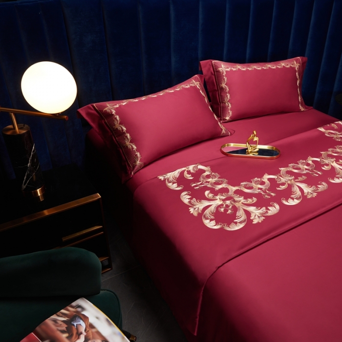 91家纺网 家纺一手货源 找家纺 （总）缔缦 2022新款100s刺绣四件套米兰印象