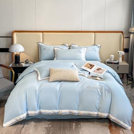 91家纺网 家纺一手货源 找家纺 （总）花愿2025新款加密水洗棉刺绣四件套