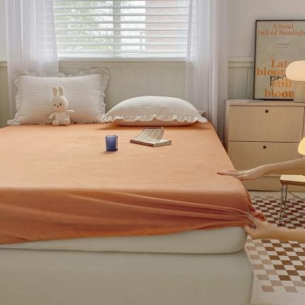 91家纺网 家纺一手货源 找家纺 （总）三朵 2022新款高克重牛奶绒印花床笠