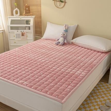 91家纺网 家纺一手货源 找家纺 总东宇2022新款直播供货A类母婴级高克重宝宝绒床垫-风格二