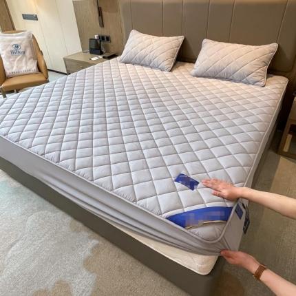 91家纺网 家纺一手货源 找家纺 （总）居眠 2022新款五星级酒店床笠手机拍摄