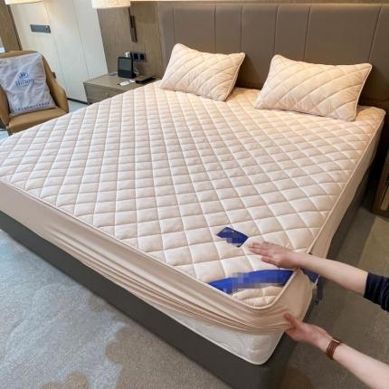 91家纺网 家纺一手货源 找家纺 （总）居眠 2022新款五星级酒店床笠手机拍摄