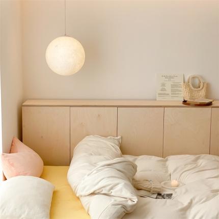 时光里2022新款纯色混搭18色系列四件套 奶白配黄玉白