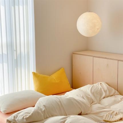 时光里2022新款纯色混搭18色系列四件套 奶白配玉黄白