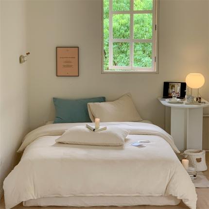 91家纺网 家纺一手货源 找家纺 （总）时光里2022新款纯色12色系列四件套