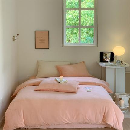 91家纺网 家纺一手货源 找家纺 （总）时光里2022新款纯色12色系列四件套