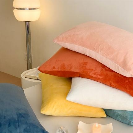 （总）时光里2022新款纯色12色及其单品系列信封枕套