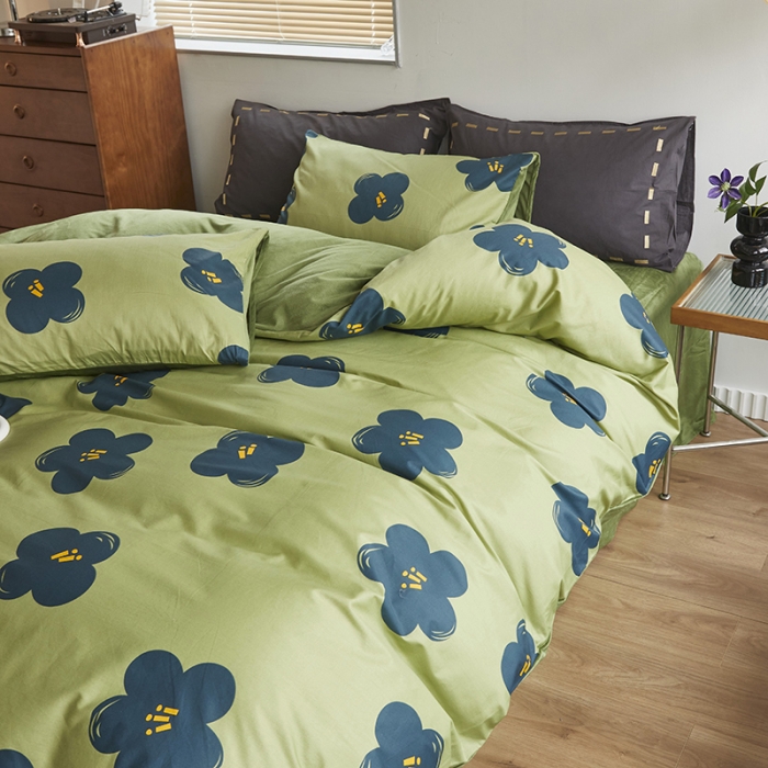 91家纺网 家纺一手货源 找家纺 （总）怡家居 2022秋冬A版棉B版水晶绒四件套