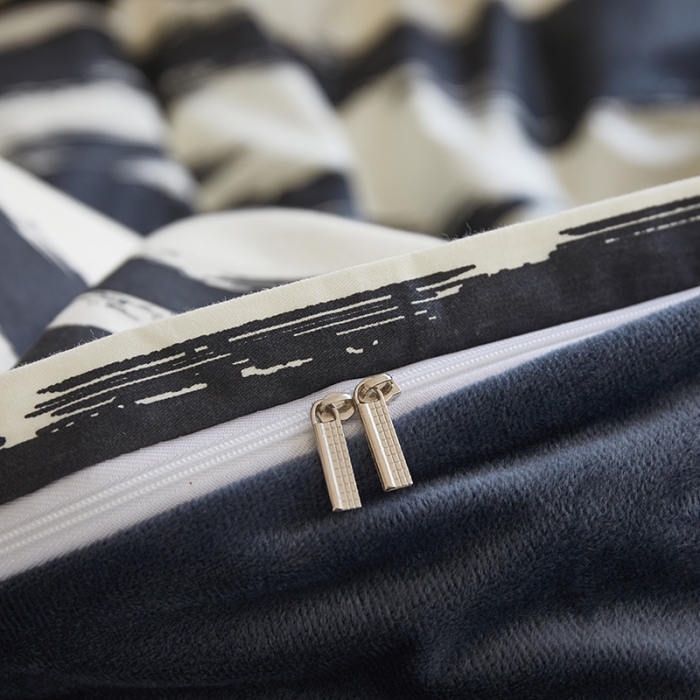 91家纺网 家纺一手货源 找家纺 怡家居 2022秋冬A版棉B版水晶绒四件套 律动