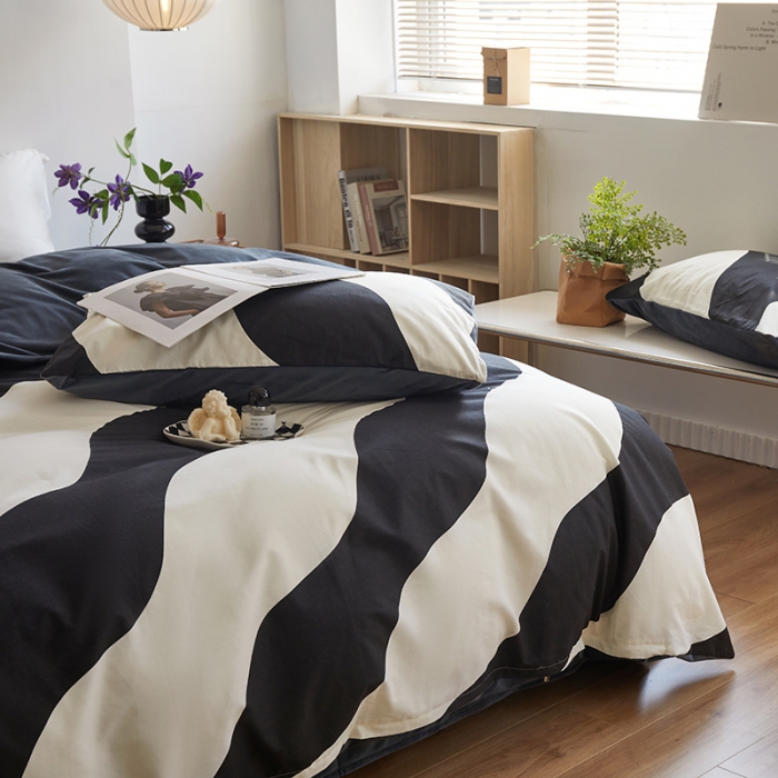 91家纺网 家纺一手货源 找家纺 怡家居 2022秋冬A版棉B版水晶绒四件套 心田