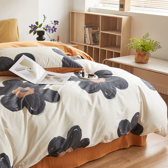 91家纺网 家纺一手货源 找家纺 怡家居 2022秋冬A版棉B版水晶绒四件套 韵味