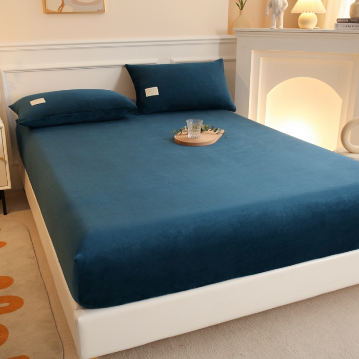 91家纺网 家纺一手货源 找家纺 （总）2025啊雅家居新款牛奶绒全包床笠