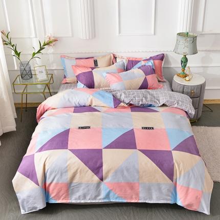 91家纺网 家纺一手货源 找家纺 （总）大G 2024新款140克印花磨毛四件套