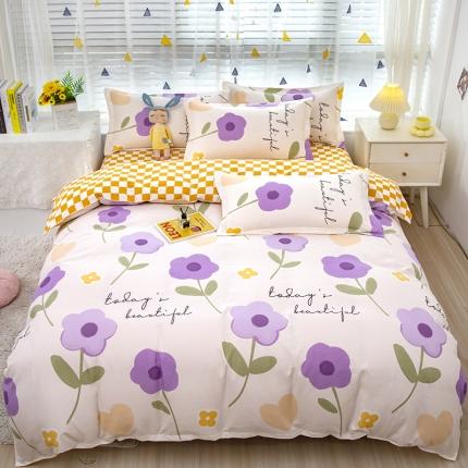 91家纺网 家纺一手货源 找家纺 （总）大G 2024新款140克印花磨毛四件套