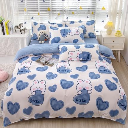 91家纺网 家纺一手货源 找家纺 （总）大G 2024新款140克印花磨毛四件套