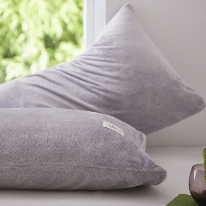 91家纺网 家纺一手货源 找家纺 爱港 2023冬季新款加厚牛奶绒法莱绒肌理纹枕套 学院灰