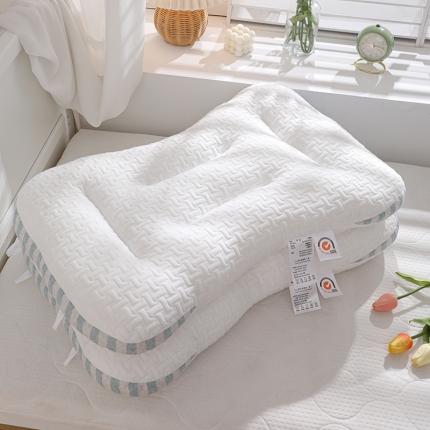 91家纺网 家纺一手货源 找家纺 （总）仁宇 2022新款新一代升级彩色条纹按摩枕头