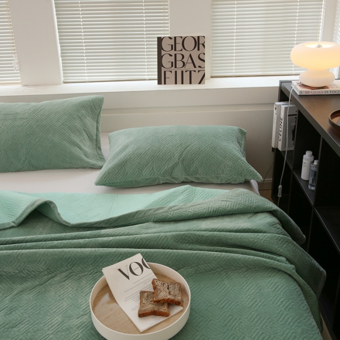 91家纺网 家纺一手货源 找家纺 总期遇2023新款40支全棉丝光棉柔光婴儿绒床盖棉加绒盖毯