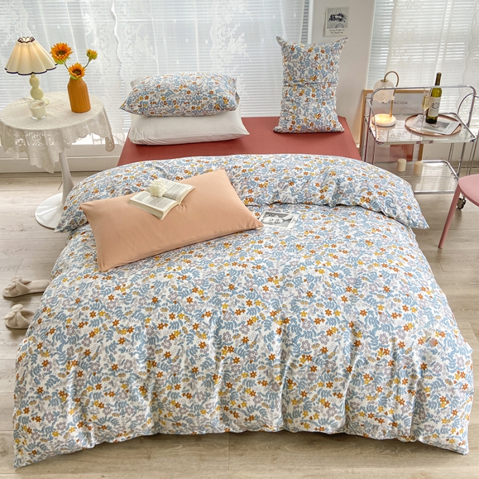 91家纺网 家纺一手货源 找家纺 安莱生活 2022新款秋冬家用60支纯棉印花三四件套 复古系类-半糖主义