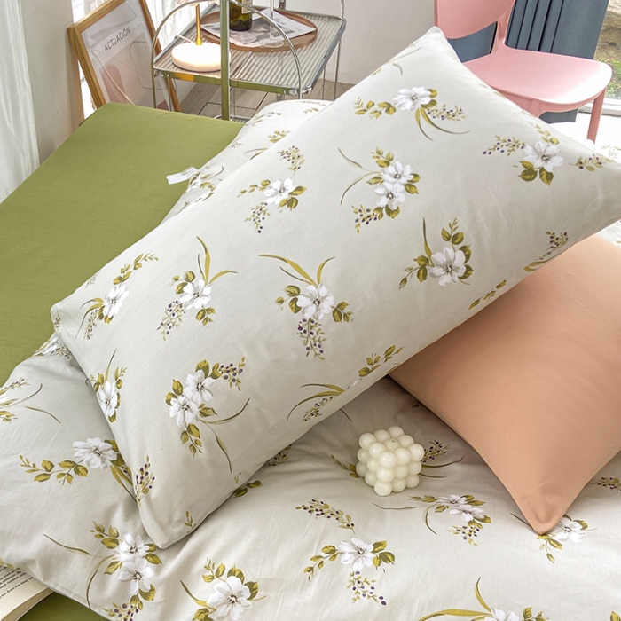 91家纺网 家纺一手货源 找家纺 安莱生活 2022新款秋冬家用60支纯棉印花三四件套 复古系类-西林娜