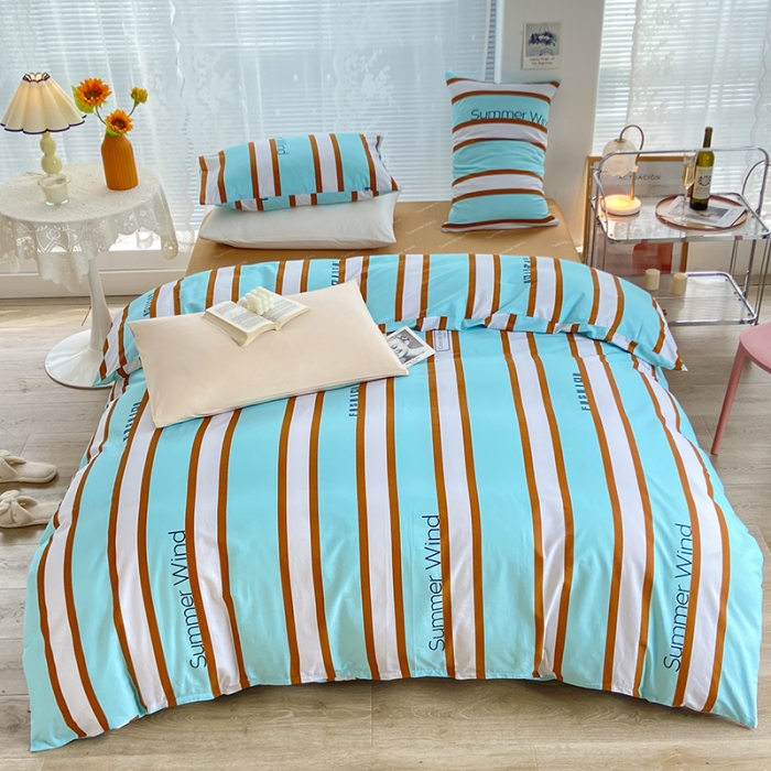 91家纺网 家纺一手货源 找家纺 安莱生活 2022新款秋冬家用60支纯棉印花三四件套 时尚系类-林清轩-兰