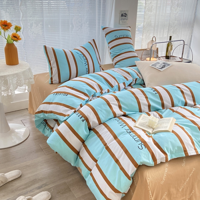 91家纺网 家纺一手货源 找家纺 安莱生活 2022新款秋冬家用60支纯棉印花三四件套 时尚系类-林清轩-兰