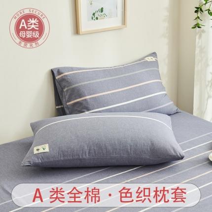 91家纺网 家纺一手货源 找家纺 （总）21度C 2023新款A类全棉色织水洗棉单品枕套