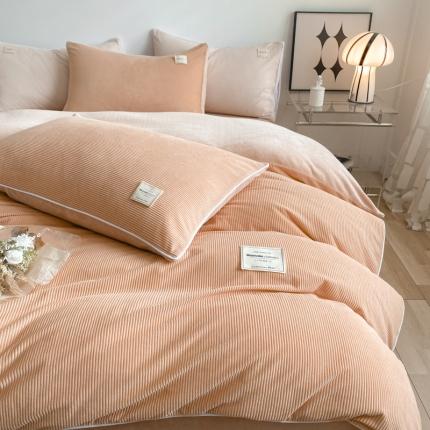 91家纺网 家纺一手货源 找家纺 冬季牛奶法兰绒珊瑚加绒冬天双面绒面床单被套四件套