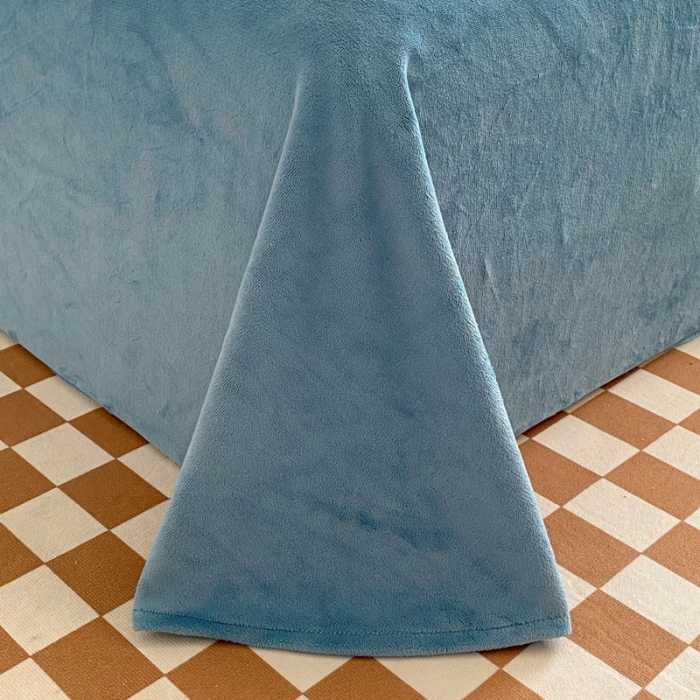 91家纺网 家纺一手货源 找家纺 冬季牛奶法兰绒珊瑚加绒冬天双面绒面床单被套四件套