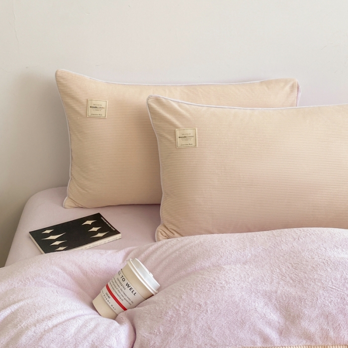 91家纺网 家纺一手货源 找家纺 冬季牛奶法兰绒珊瑚加绒冬天双面绒面床单被套四件套