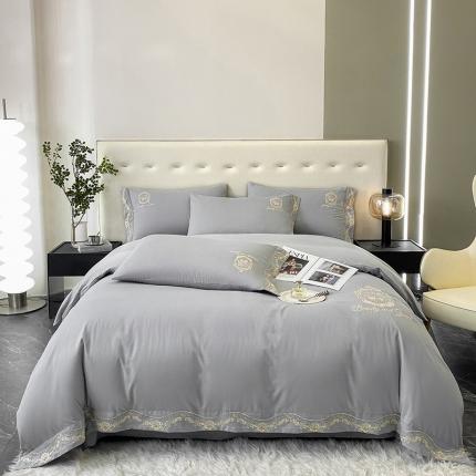 91家纺网 家纺一手货源 找家纺 冬季新品加厚1长绒棉全棉纯棉磨毛刺绣四件套床单被套爆款