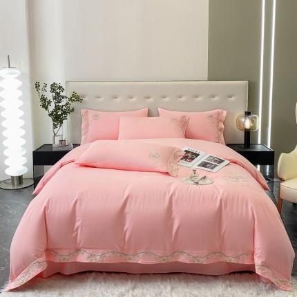 91家纺网 家纺一手货源 找家纺 冬季新品加厚1长绒棉全棉纯棉磨毛刺绣四件套床单被套爆款