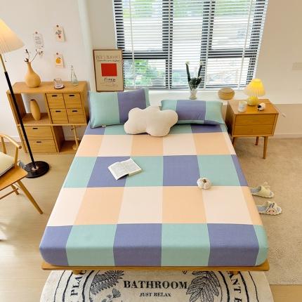 91家纺网 家纺一手货源 找家纺 芃成 2022新款全棉磨毛单床笠 极简主义