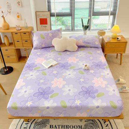 91家纺网 家纺一手货源 找家纺 芃成 2022新款全棉磨毛单床笠 色彩斑斓